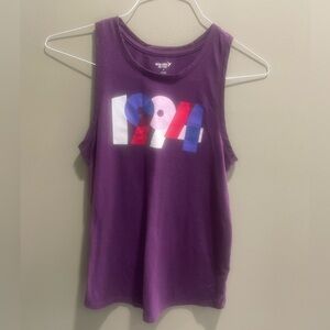 Old Navy Purple Graphic Tank Top